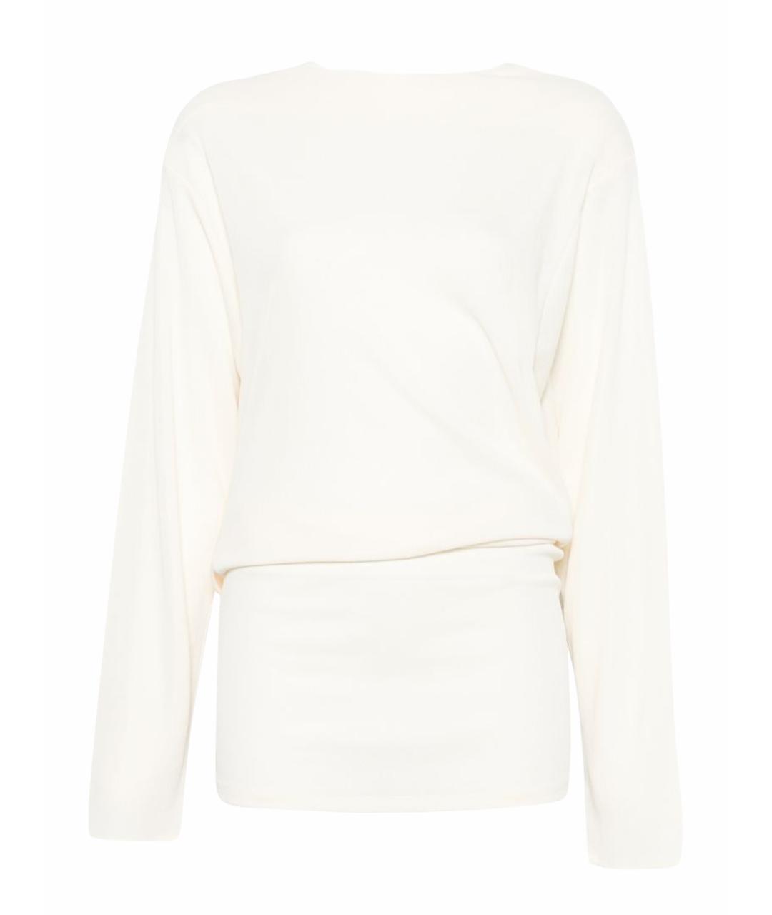 JACQUEMUS Белое вискозное коктейльное платье, фото 1