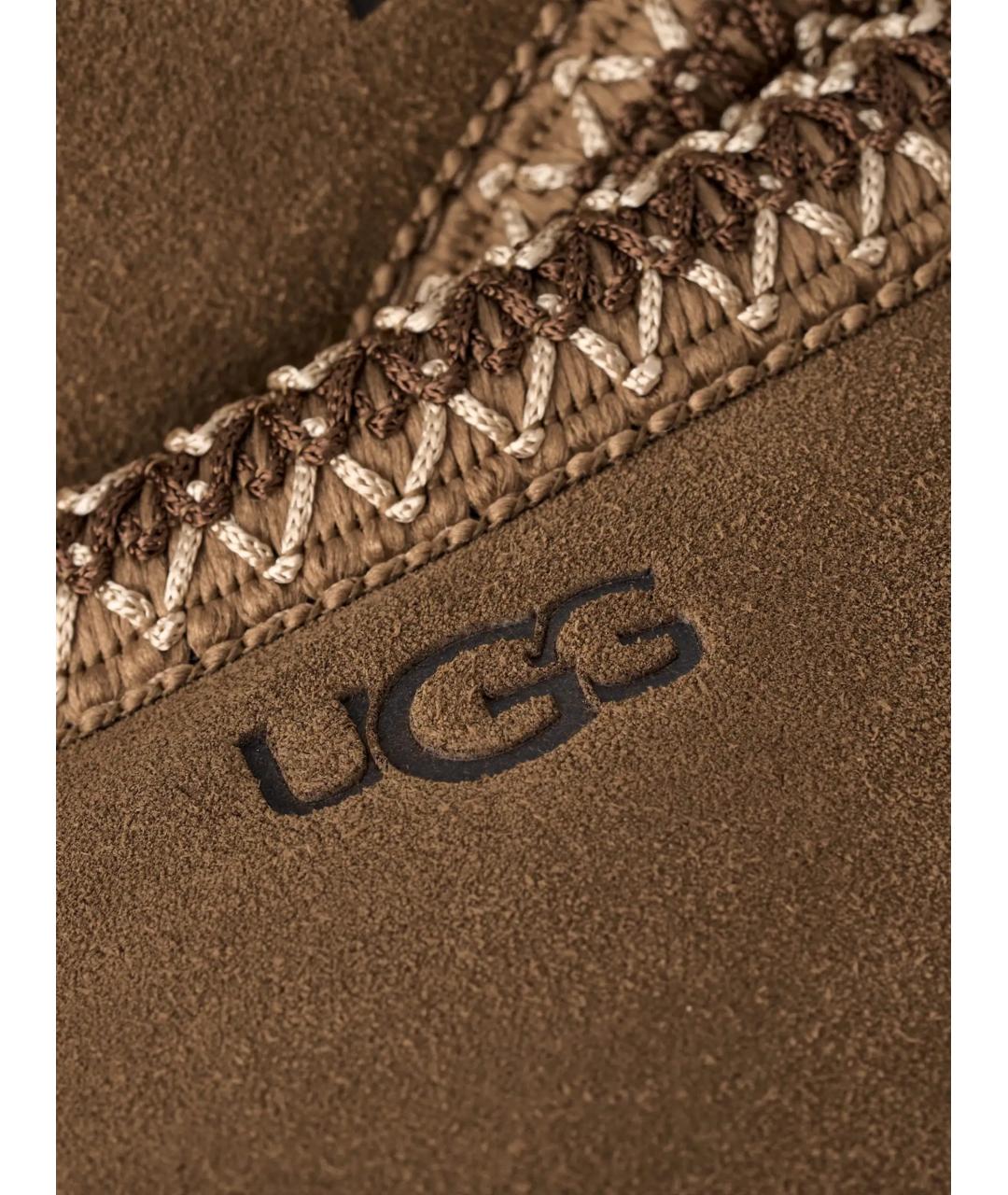 UGG Коричневые замшевые низкие ботинки, фото 5