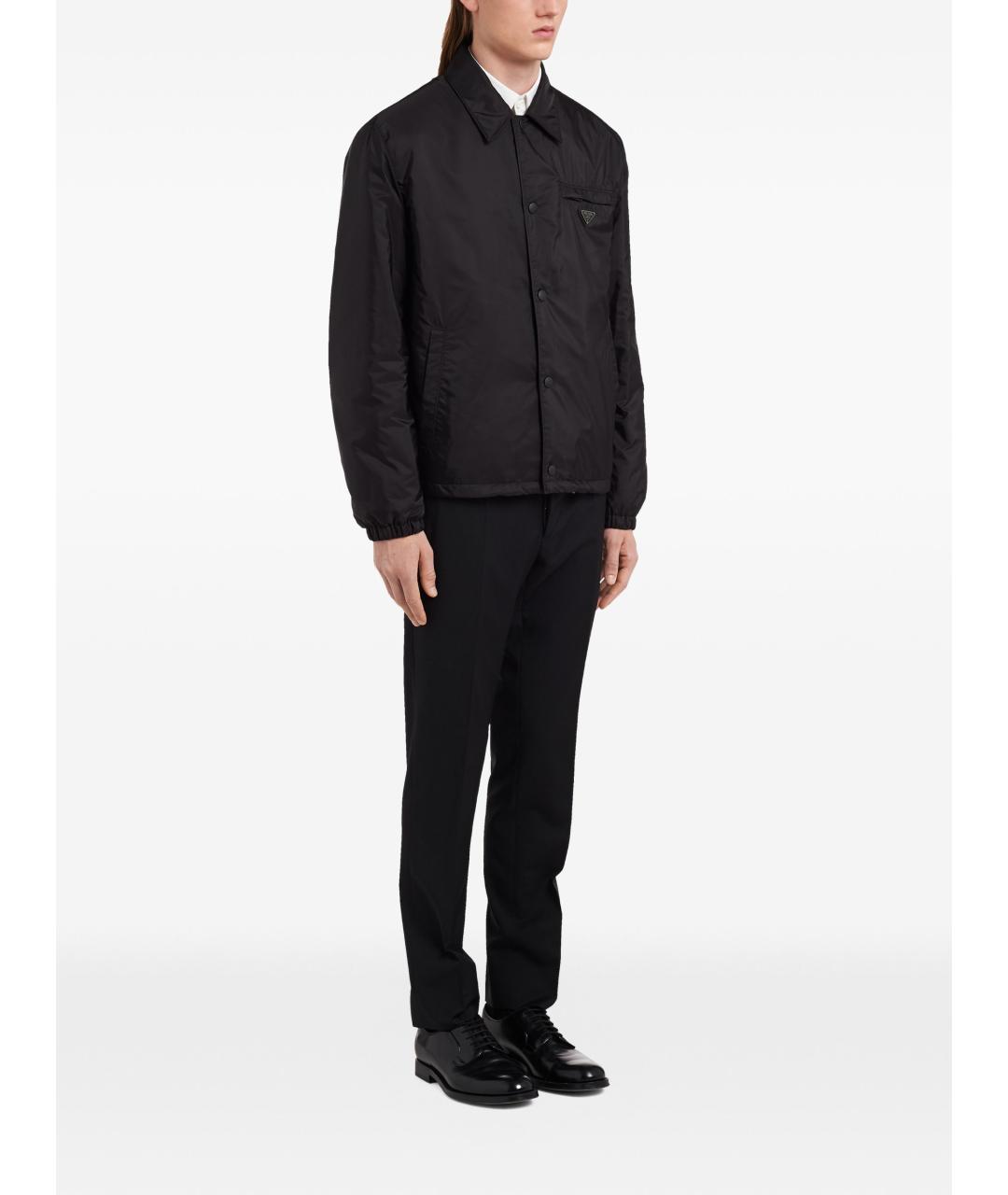 PRADA Черная нейлоновая куртка, фото 4