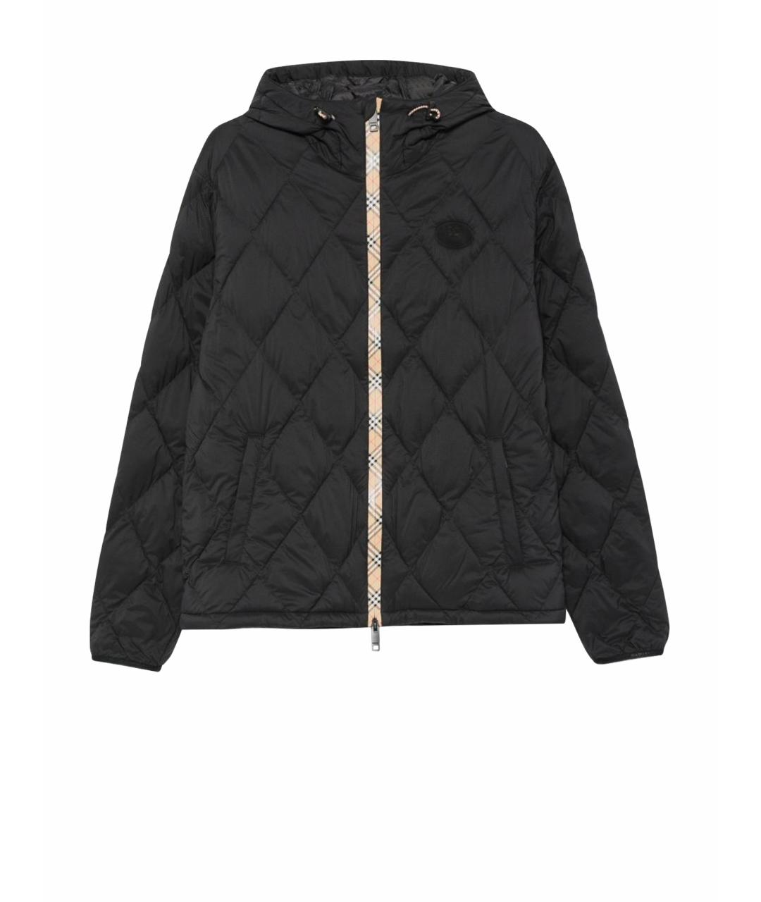 BURBERRY Черная полиамидовая куртка, фото 1