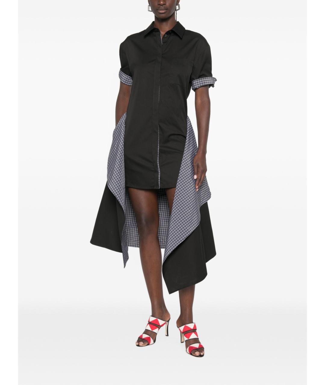 LOEWE Черное хлопковое повседневное платье, фото 5