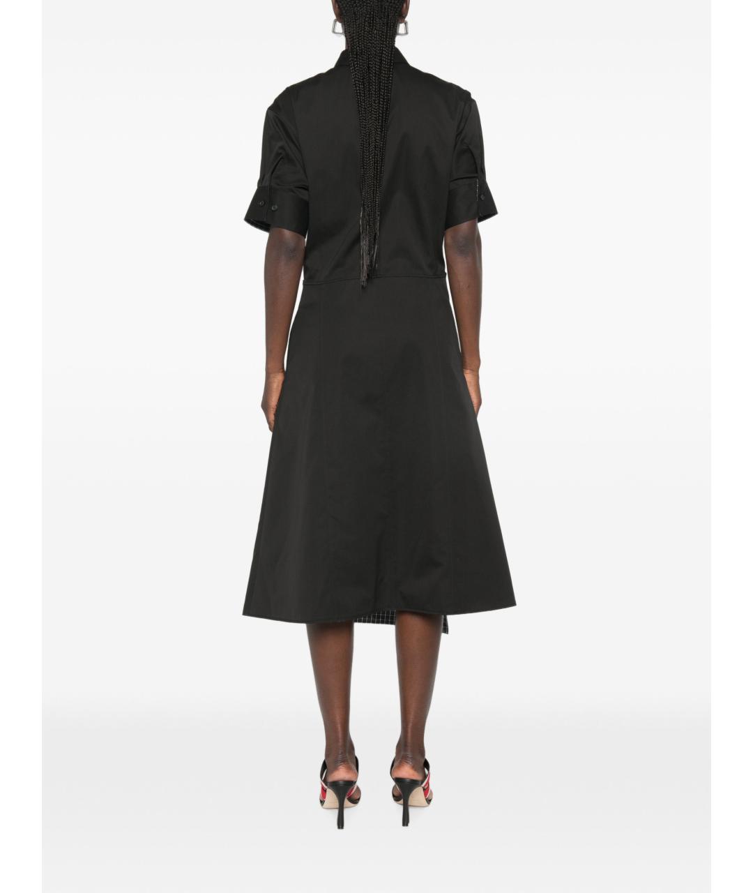 LOEWE Черное хлопковое повседневное платье, фото 4