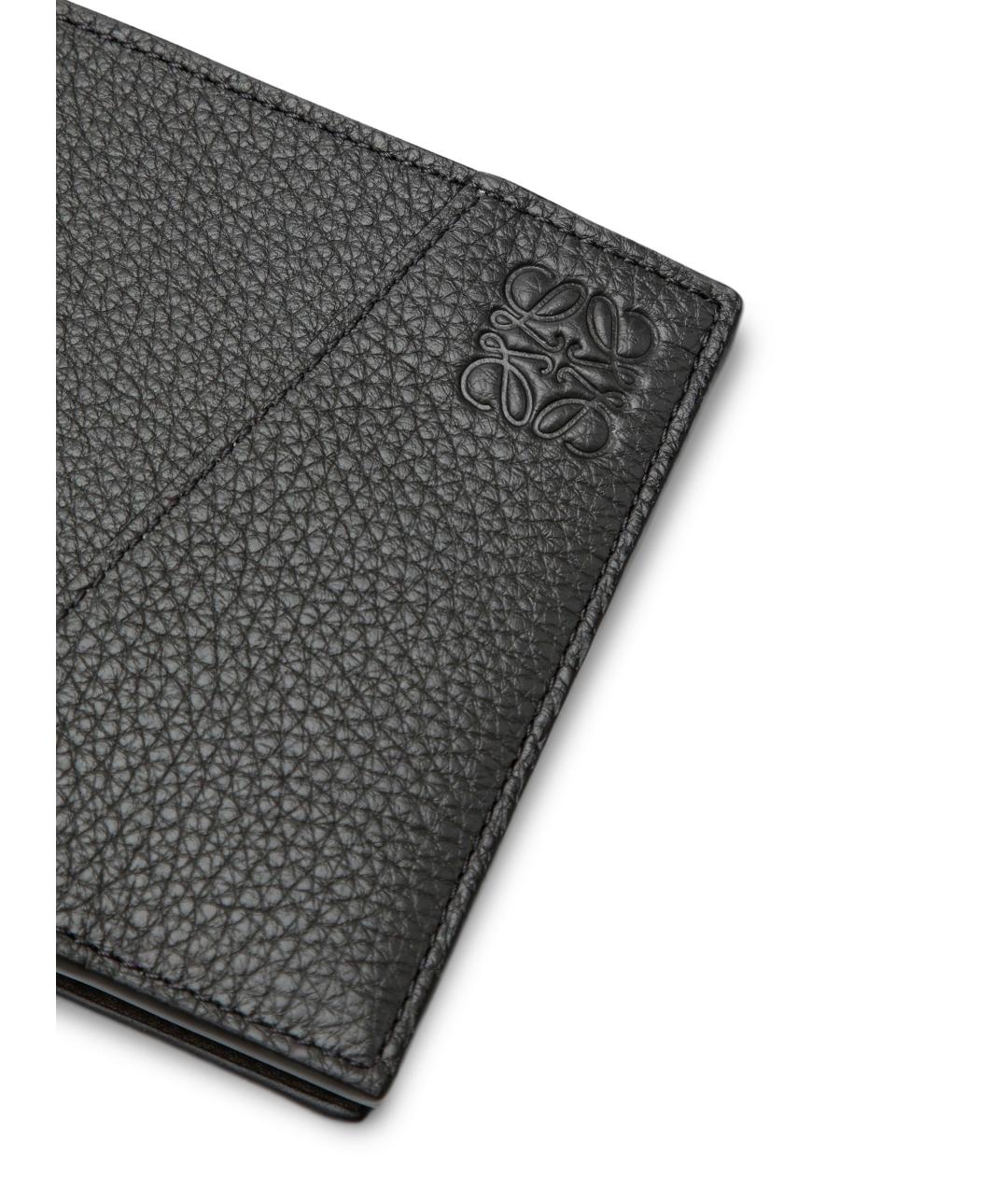 LOEWE Черный кожаный кошелек, фото 3
