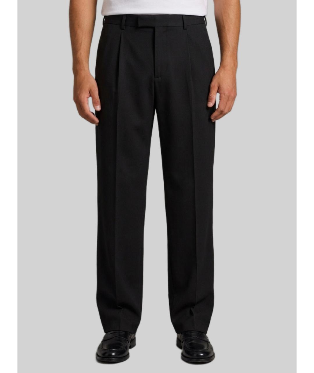 SAINT LAURENT Черные шерстяные классические брюки, фото 2