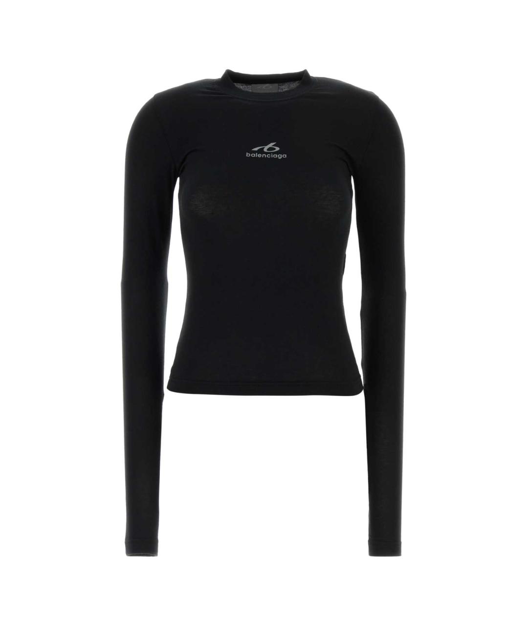 BALENCIAGA Черный хлопковый джемпер / свитер, фото 1