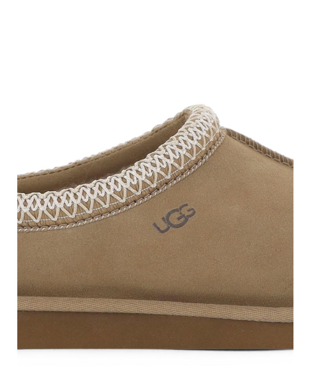 UGG Бежевые замшевые мюли, фото 3