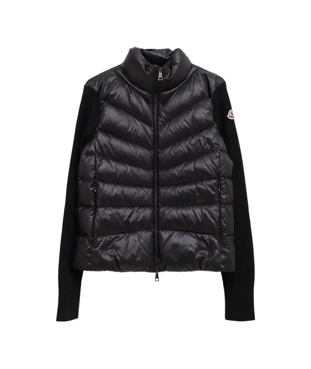 MONCLER Черный шерстяной кардиган, фото 1