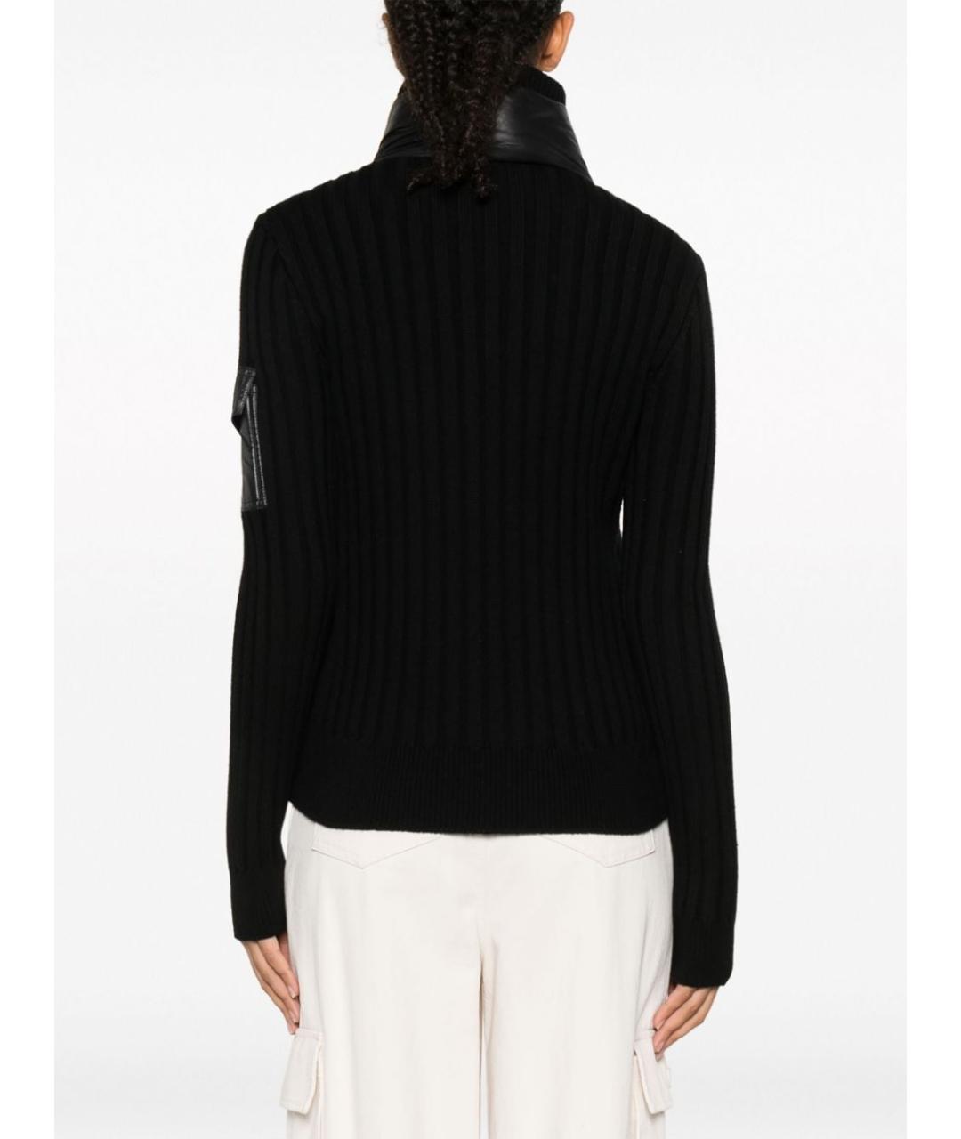 MONCLER Черный шерстяной кардиган, фото 4