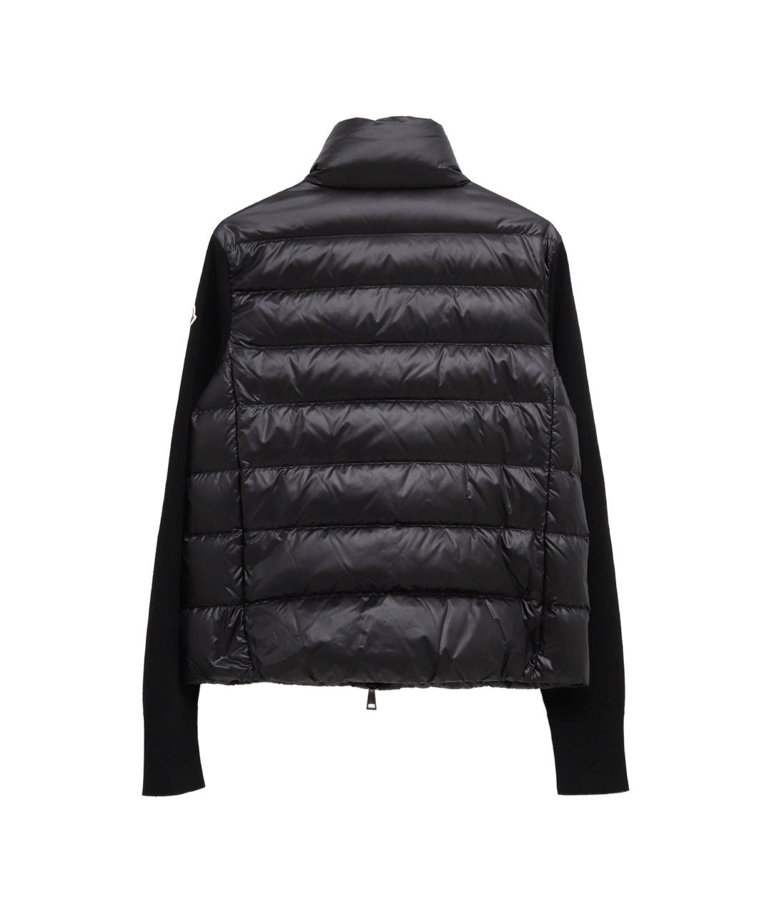 MONCLER Черный шерстяной кардиган, фото 2