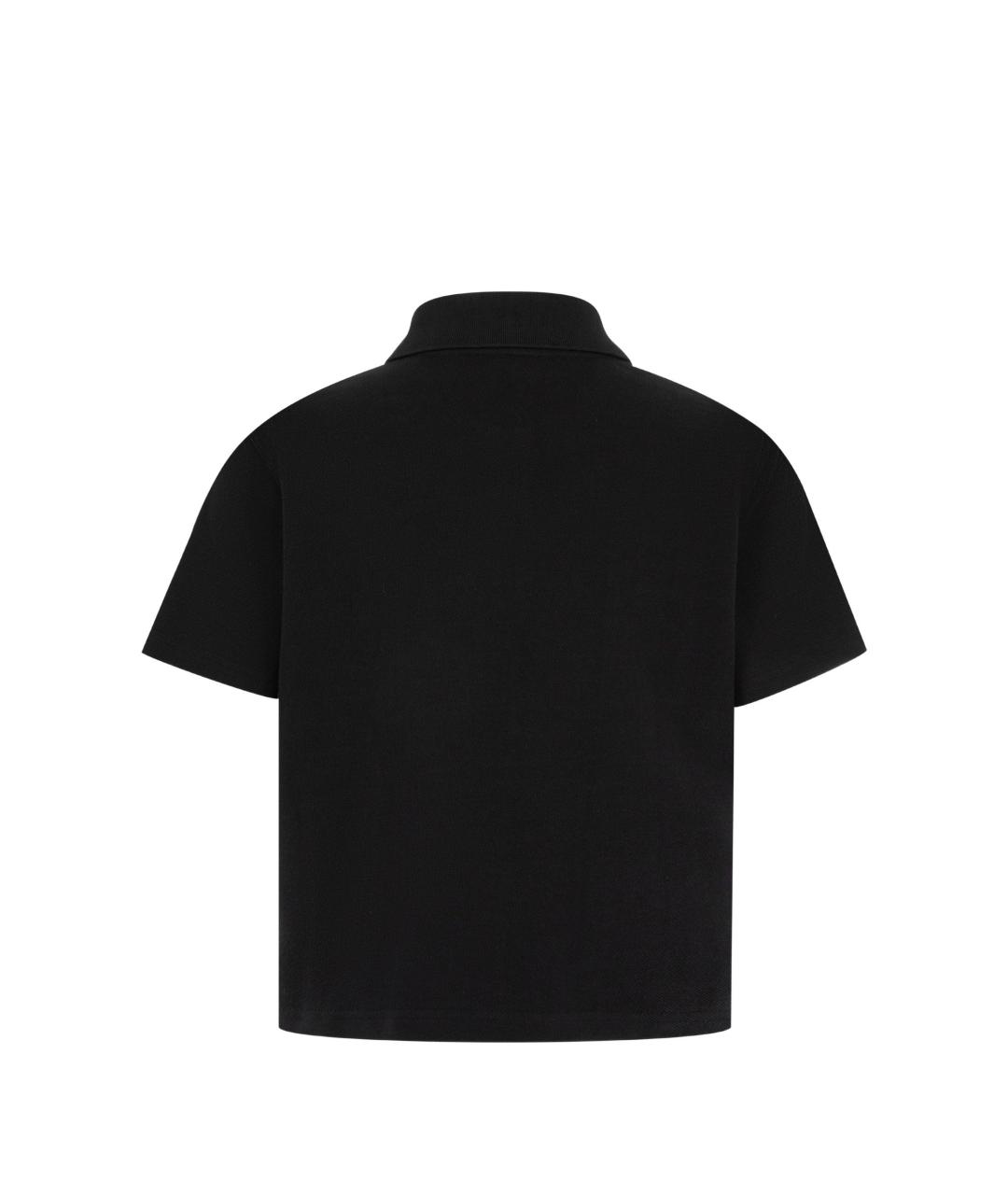 SAINT LAURENT Черная хлопковая футболка, фото 2