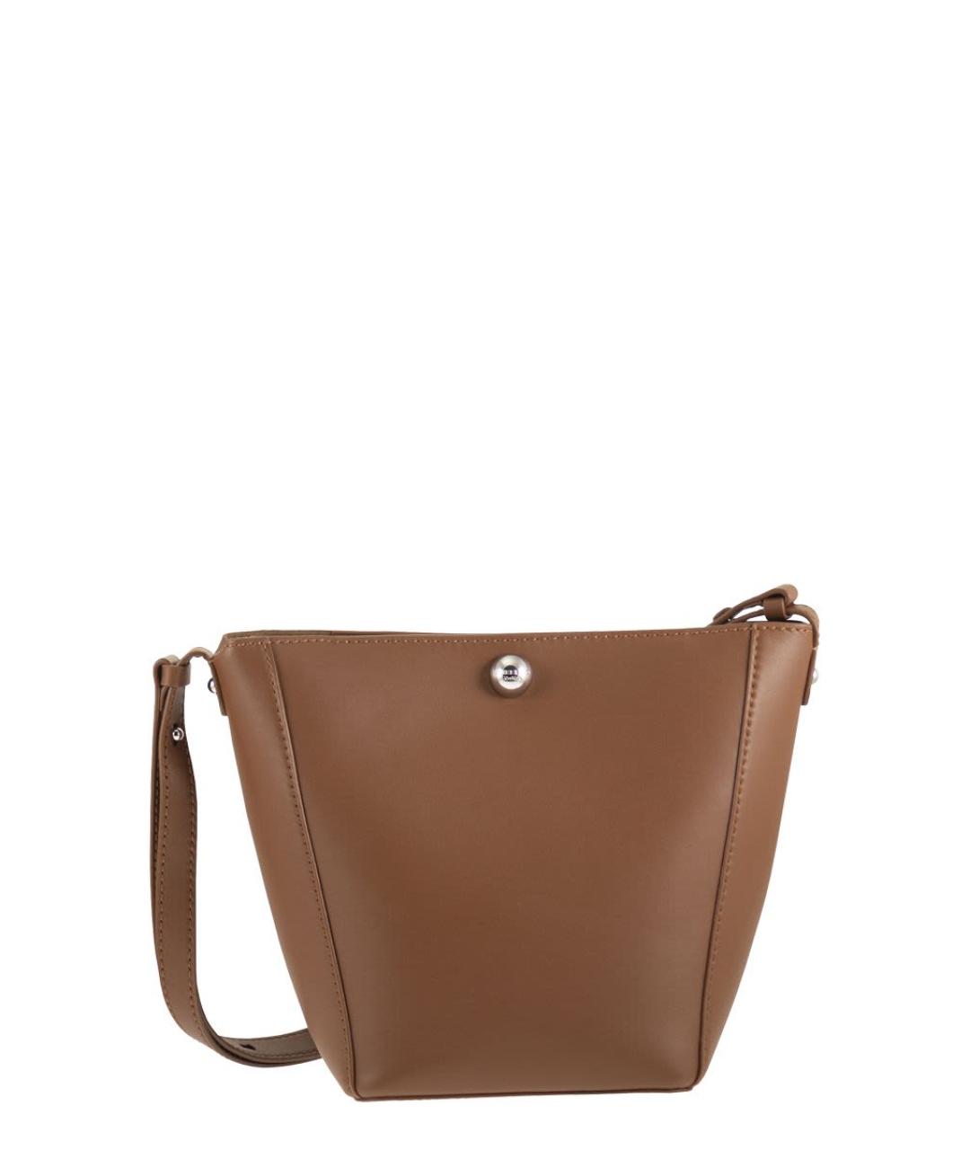 WEEKEND MAX MARA Коричневая кожаная сумка через плечо, фото 1