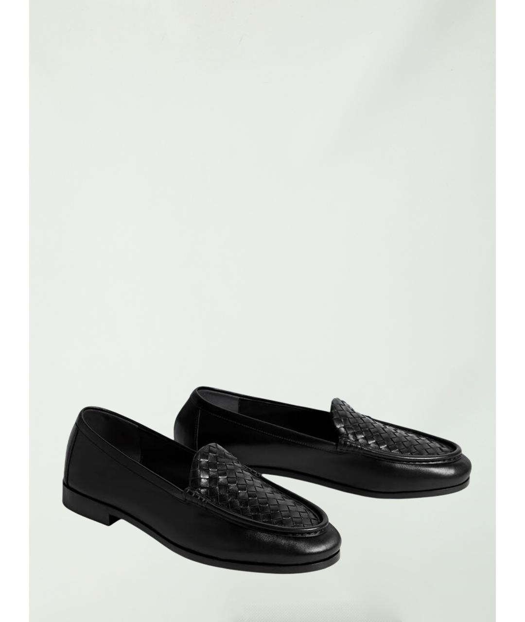BOTTEGA VENETA Черные кожаные лоферы, фото 4
