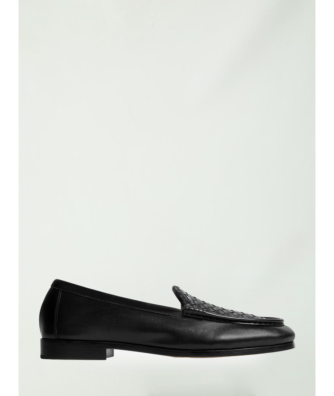 BOTTEGA VENETA Черные кожаные лоферы, фото 2