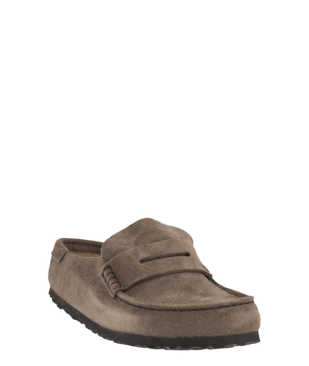 BIRKENSTOCK Серые замшевые сабо, фото 2