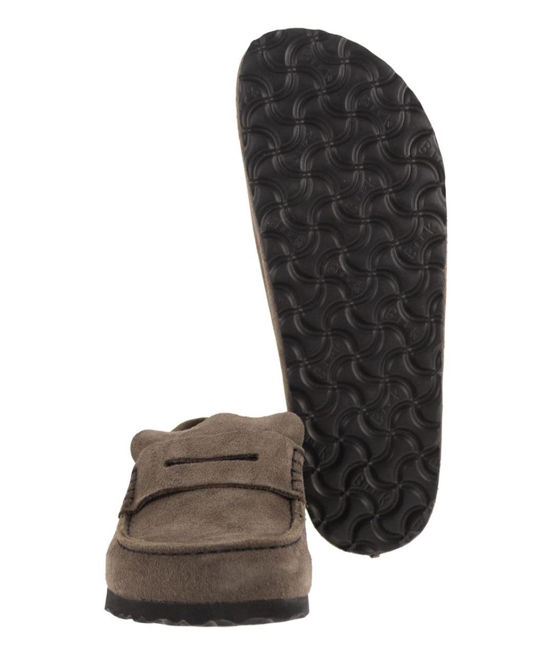 BIRKENSTOCK Серые замшевые сабо, фото 5