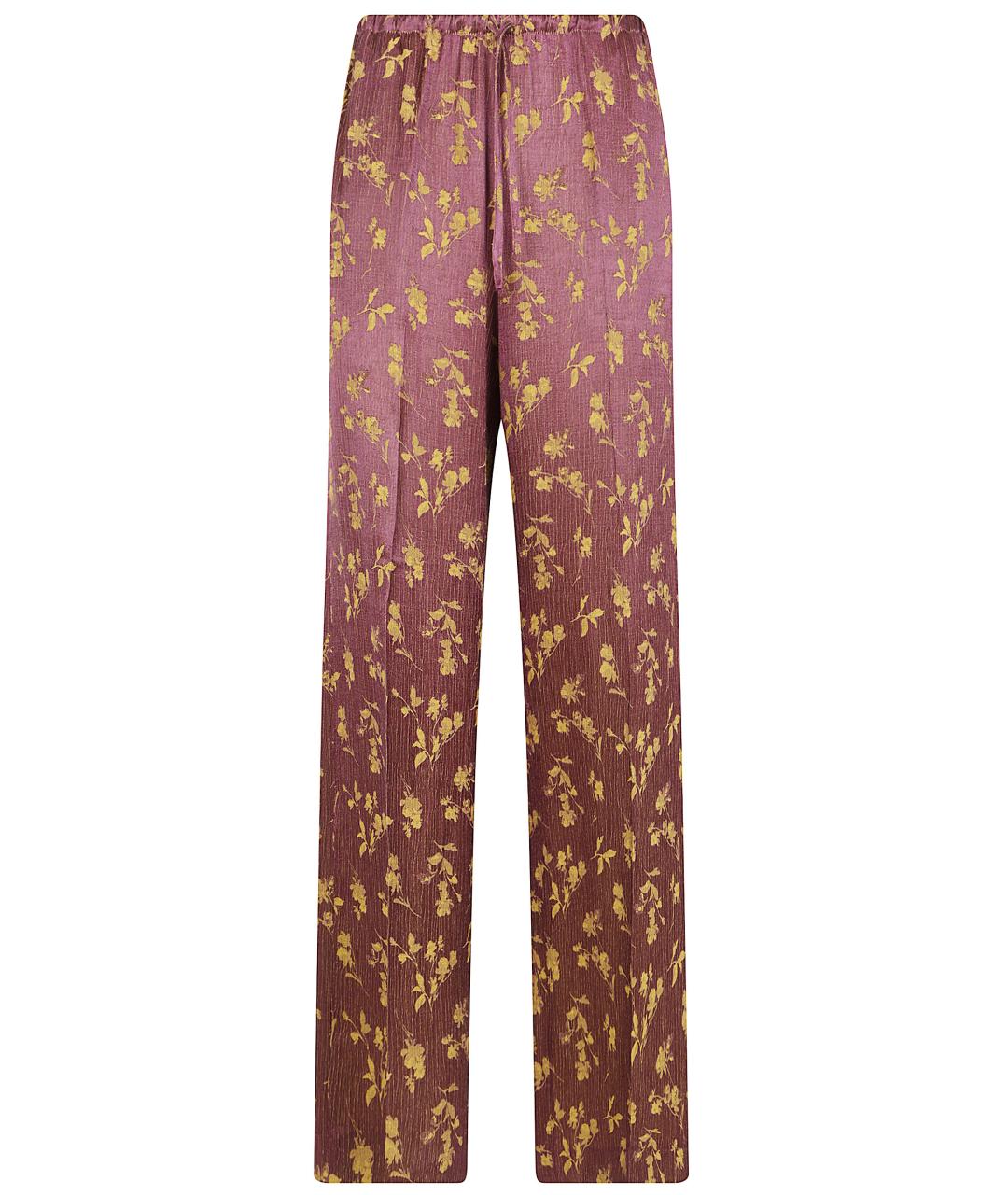DRIES VAN NOTEN Мульти хлопковые прямые брюки, фото 1