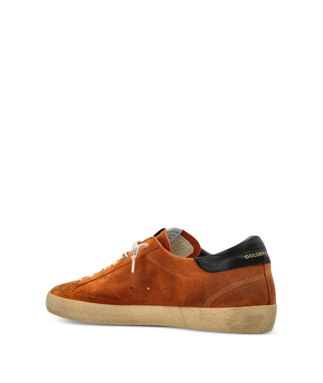 GOLDEN GOOSE Коричневые кожаные низкие кроссовки / кеды, фото 4