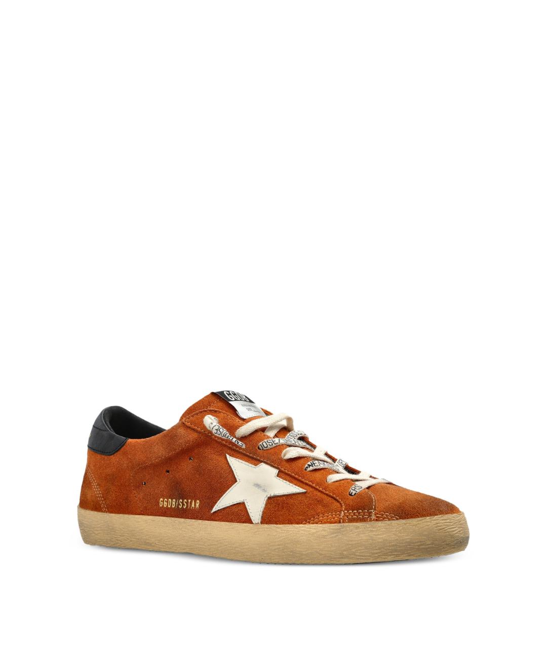 GOLDEN GOOSE Коричневые кожаные низкие кроссовки / кеды, фото 3