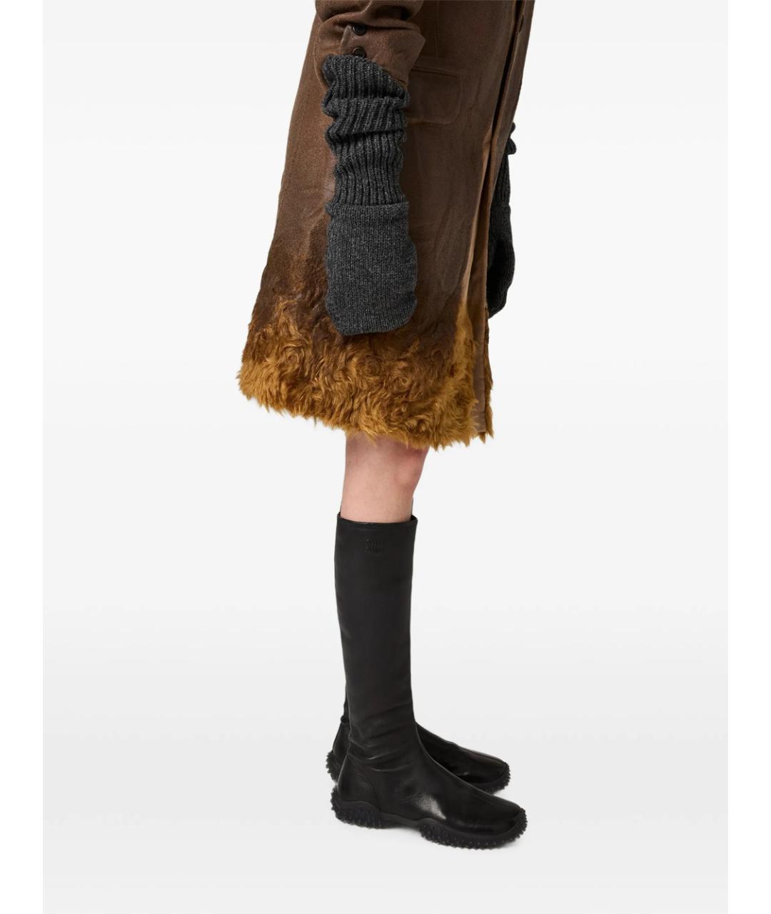 MIU MIU Черные кожаные сапоги, фото 2