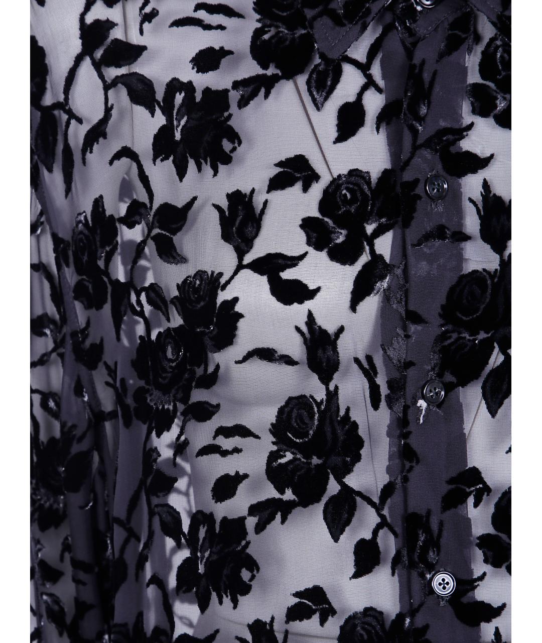ANN DEMEULEMEESTER Черная шелковая рубашка, фото 3