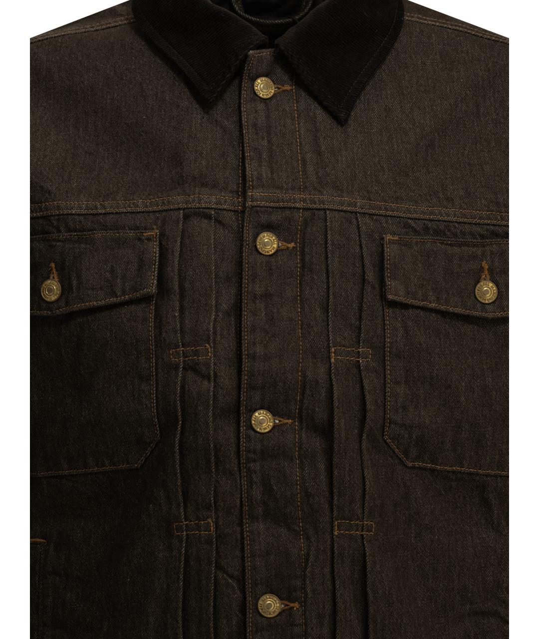 7 FOR ALL MANKIND Коричневая хлопковая куртка, фото 3