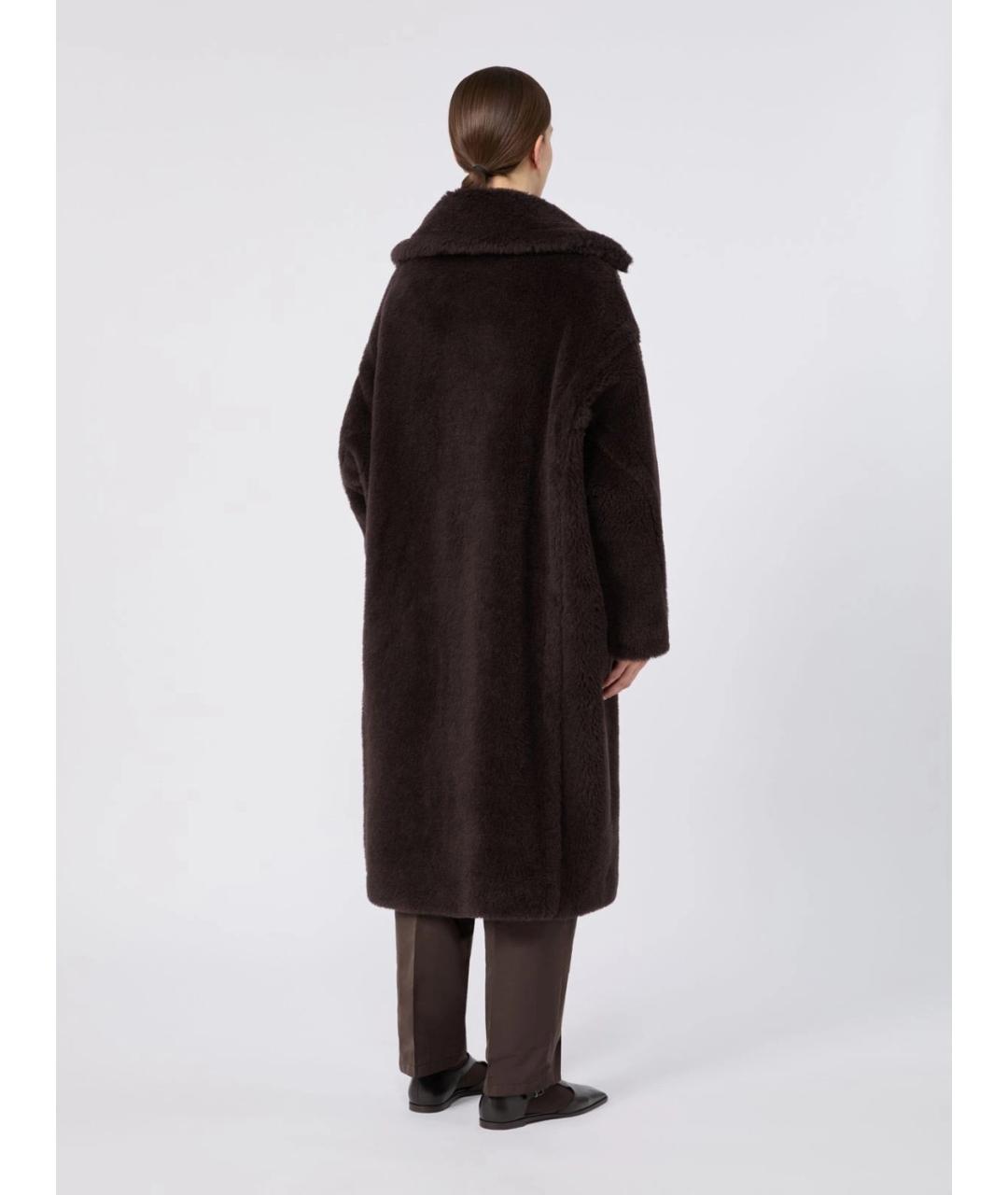 MAX MARA Коричневое шерстяное пальто, фото 2
