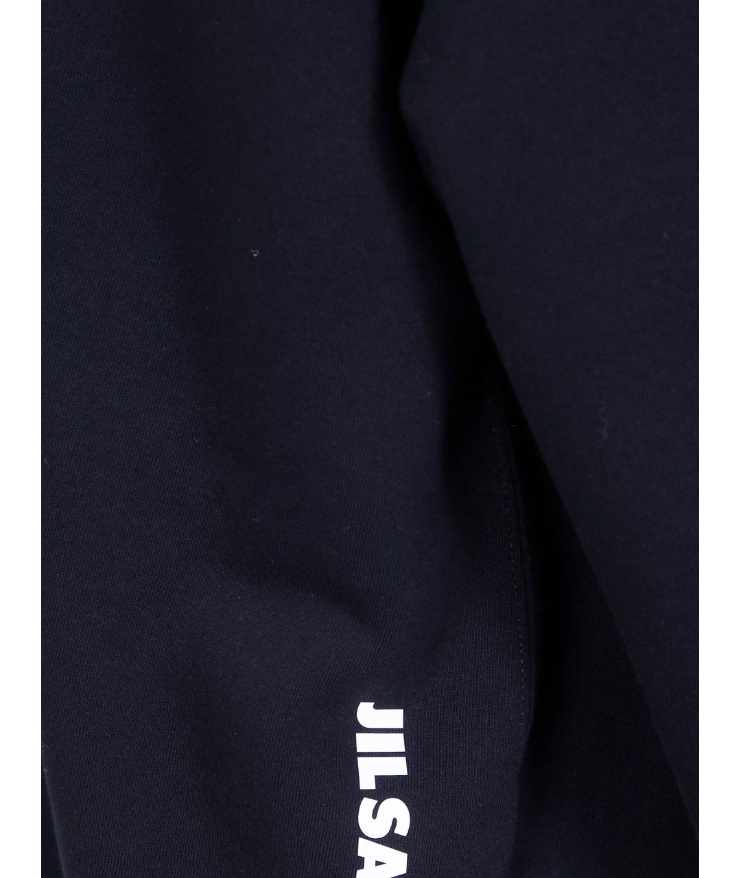 JIL SANDER Черный хлопковый джемпер / свитер, фото 3