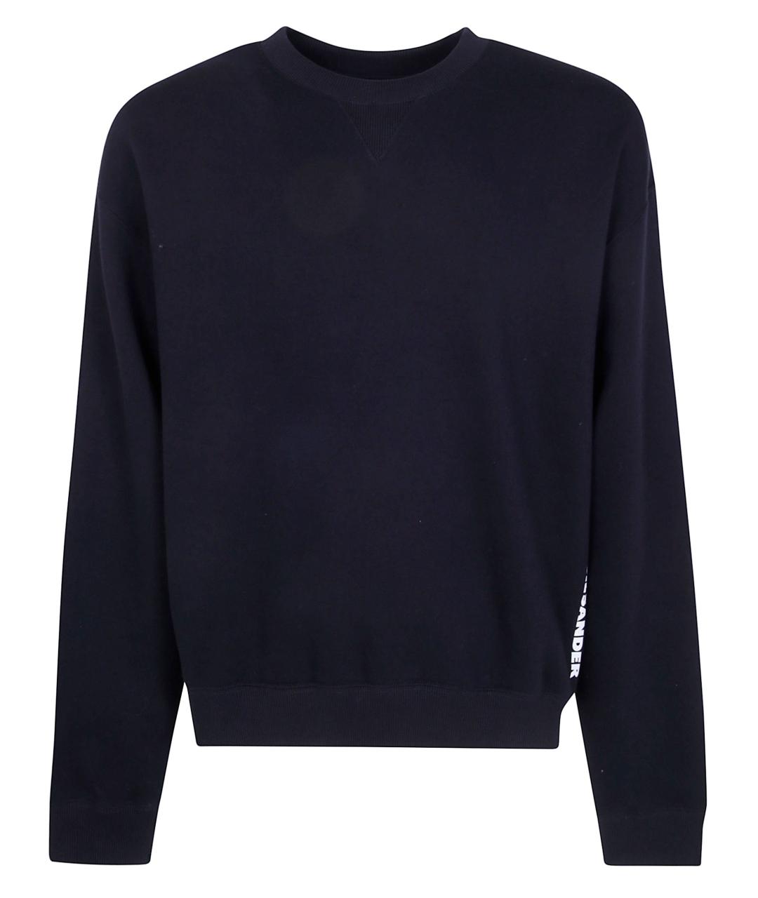 JIL SANDER Черный хлопковый джемпер / свитер, фото 1