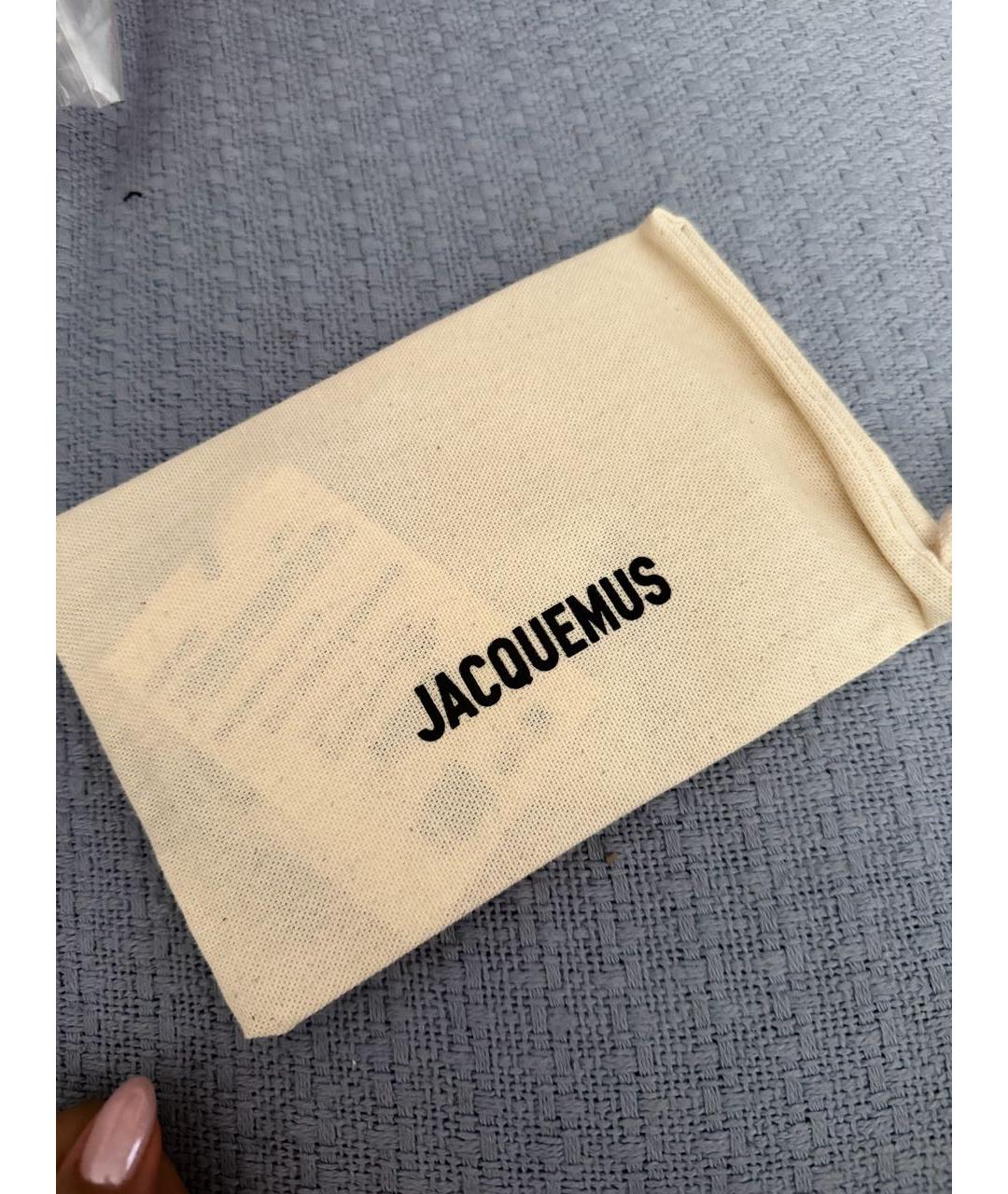 JACQUEMUS Коричневый кожаный кардхолдер, фото 2
