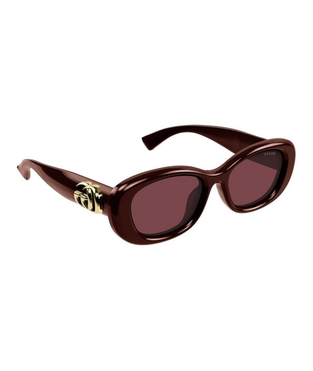GUCCI Бордовые солнцезащитные очки, фото 1