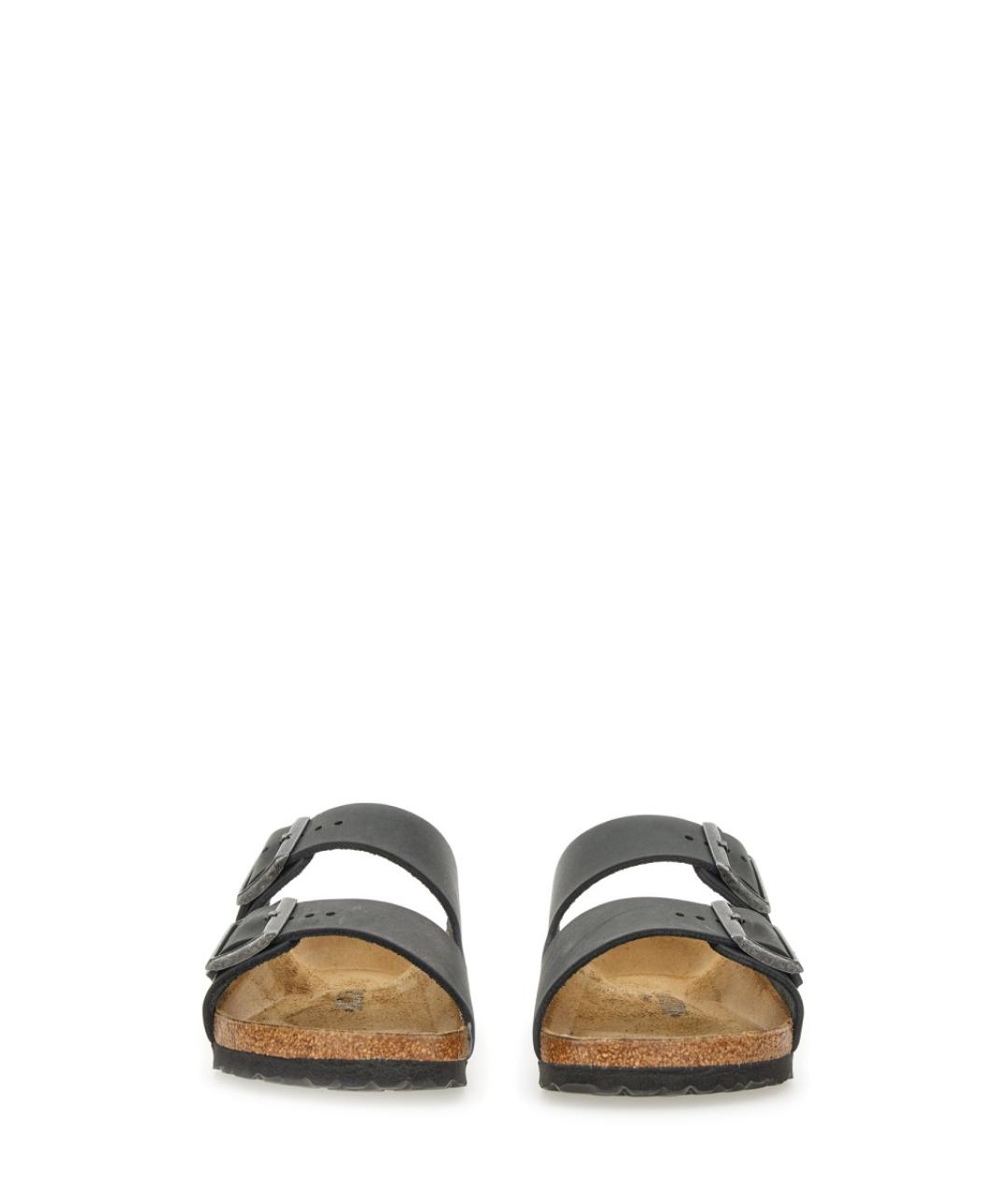 BIRKENSTOCK Черные кожаные сандалии, фото 5