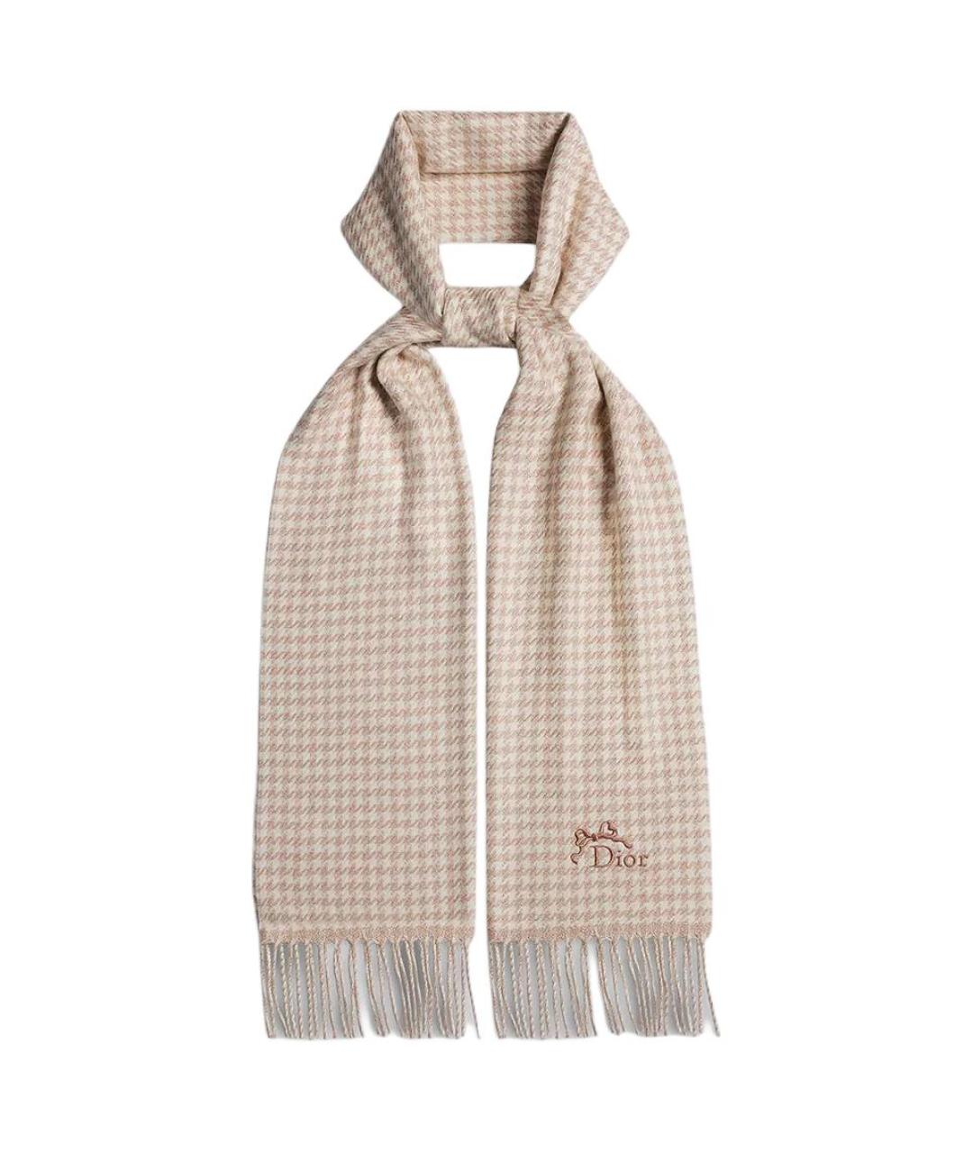 CHRISTIAN DIOR Розовый шарф, фото 2