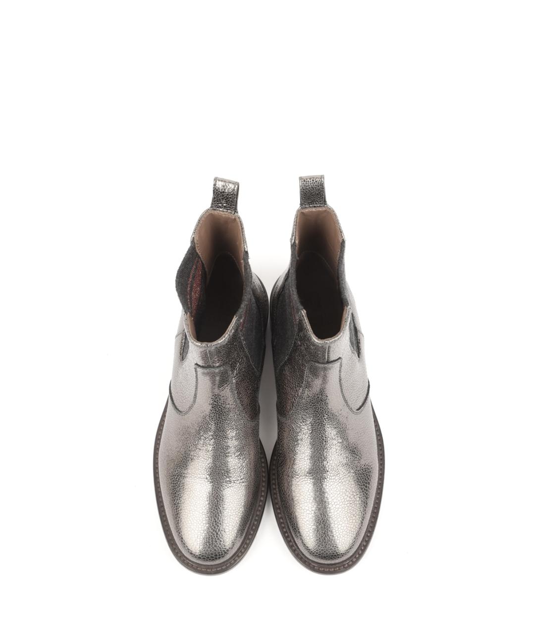 BRUNELLO CUCINELLI Серебряные ботинки, фото 4