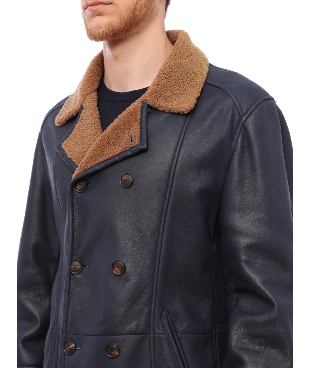 BRUNELLO CUCINELLI Темно-синяя куртка, фото 4