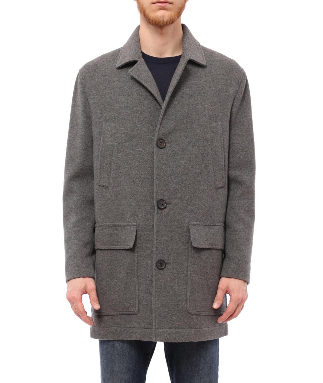 BRUNELLO CUCINELLI Серое пальто, фото 2