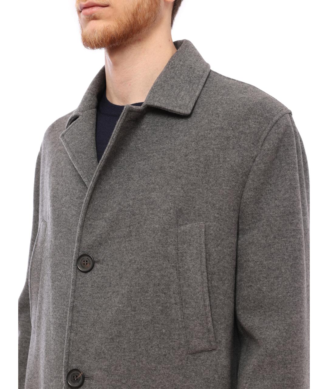 BRUNELLO CUCINELLI Серое пальто, фото 3