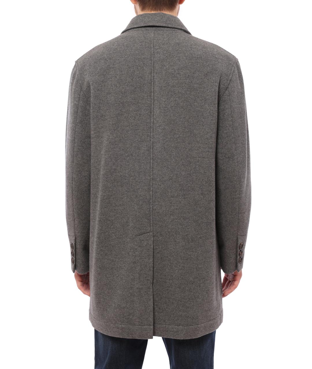 BRUNELLO CUCINELLI Серое пальто, фото 4
