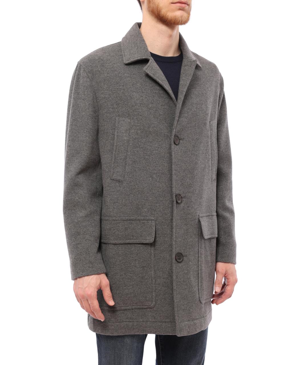 BRUNELLO CUCINELLI Серое пальто, фото 5