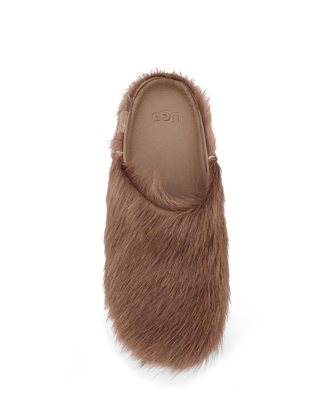 UGG Коричневые кожаные сабо, фото 5