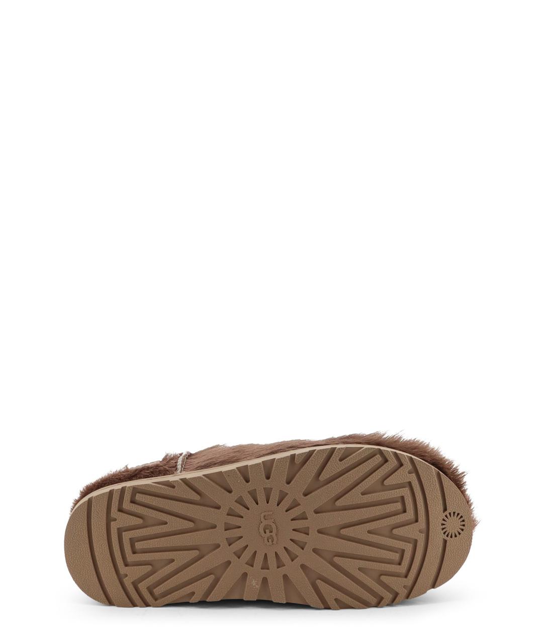 UGG Коричневые кожаные сабо, фото 4