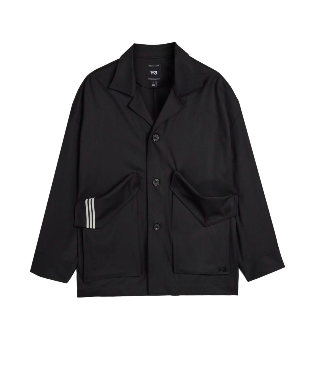 Y-3 Черная шерстяная куртка, фото 1