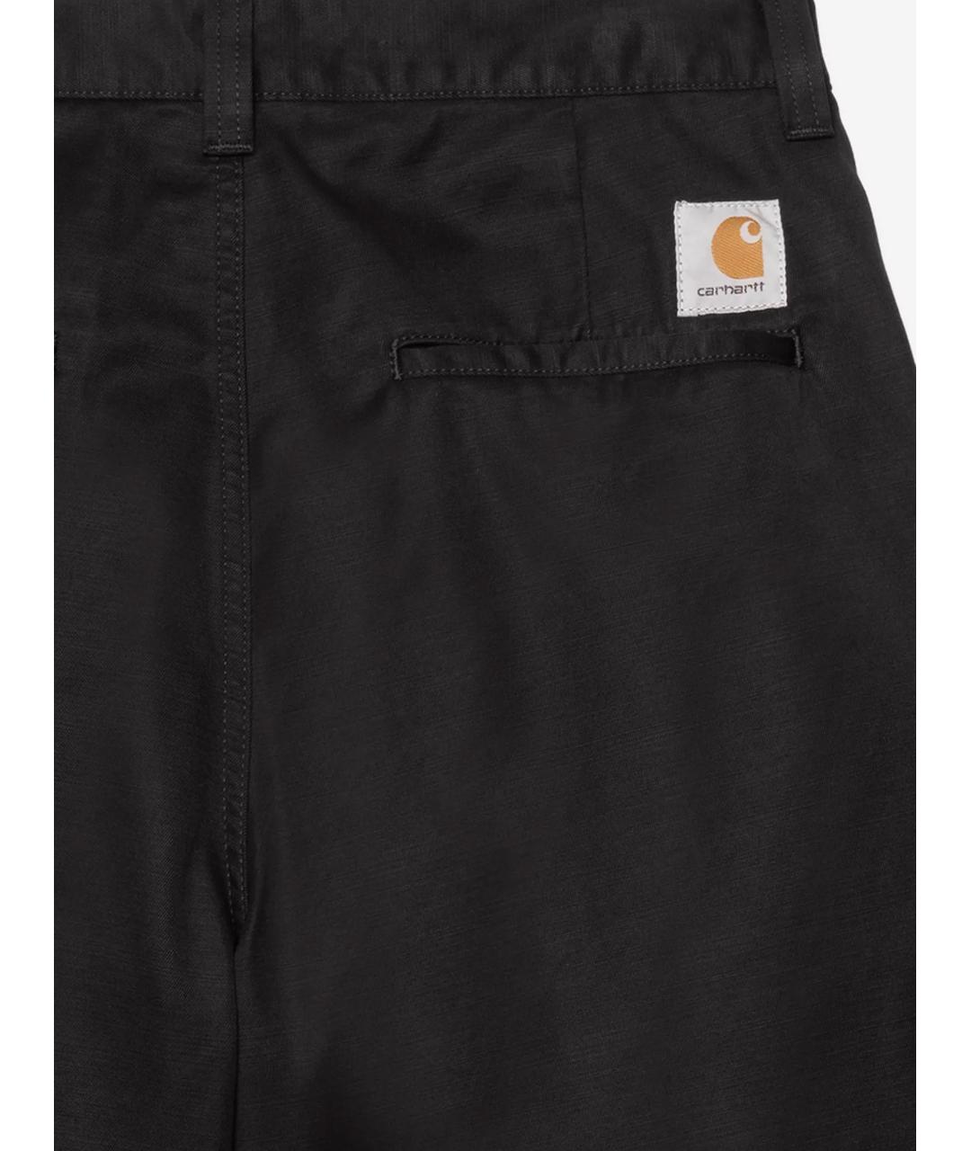 CARHARTT WIP Черные хлопковые шорты, фото 3