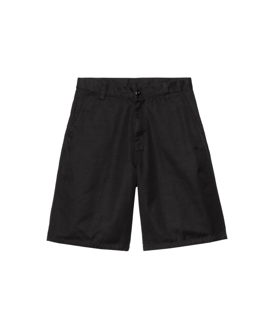 CARHARTT WIP Черные хлопковые шорты, фото 1