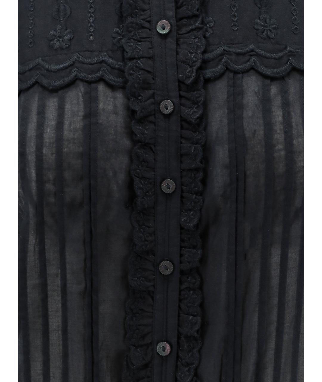 ISABEL MARANT ETOILE Черное хлопковое платье, фото 3