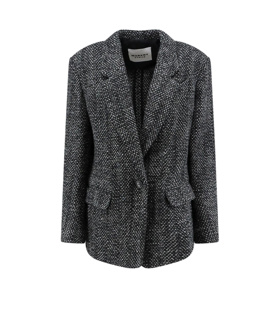 ISABEL MARANT ETOILE Антрацитовый синтетический жакет/пиджак, фото 1