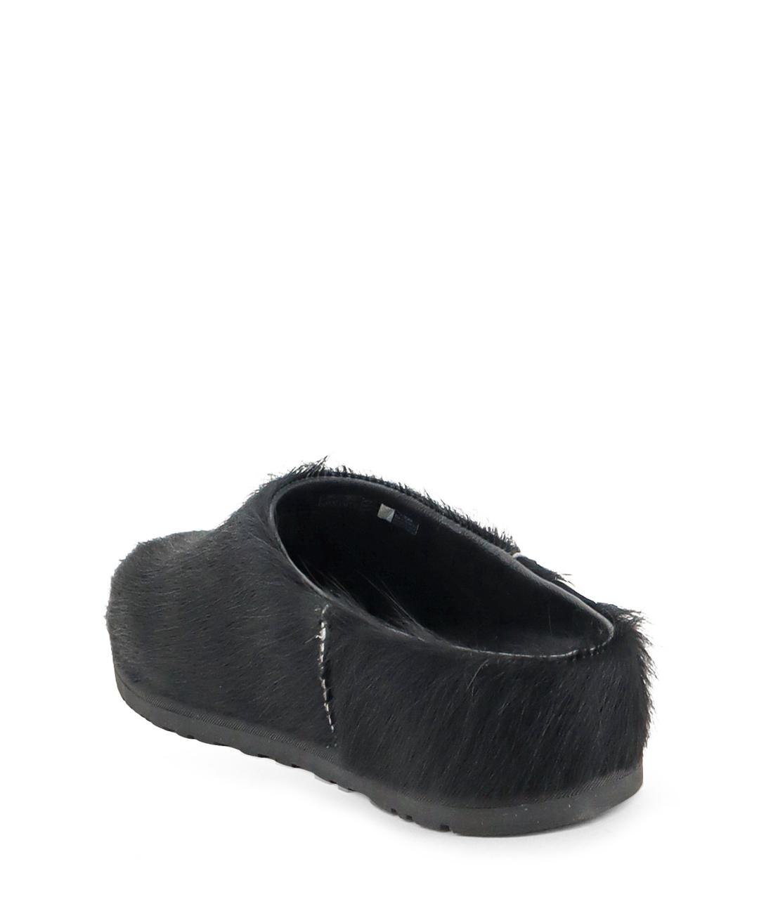 UGG Черные кожаные сабо, фото 3