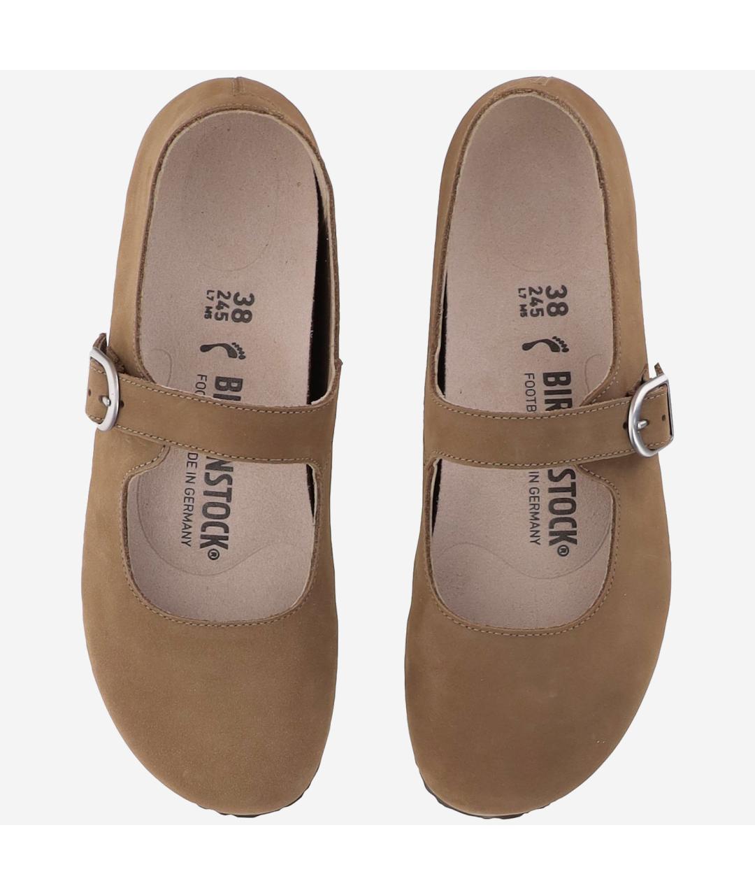 BIRKENSTOCK Коричневые замшевые балетки, фото 2