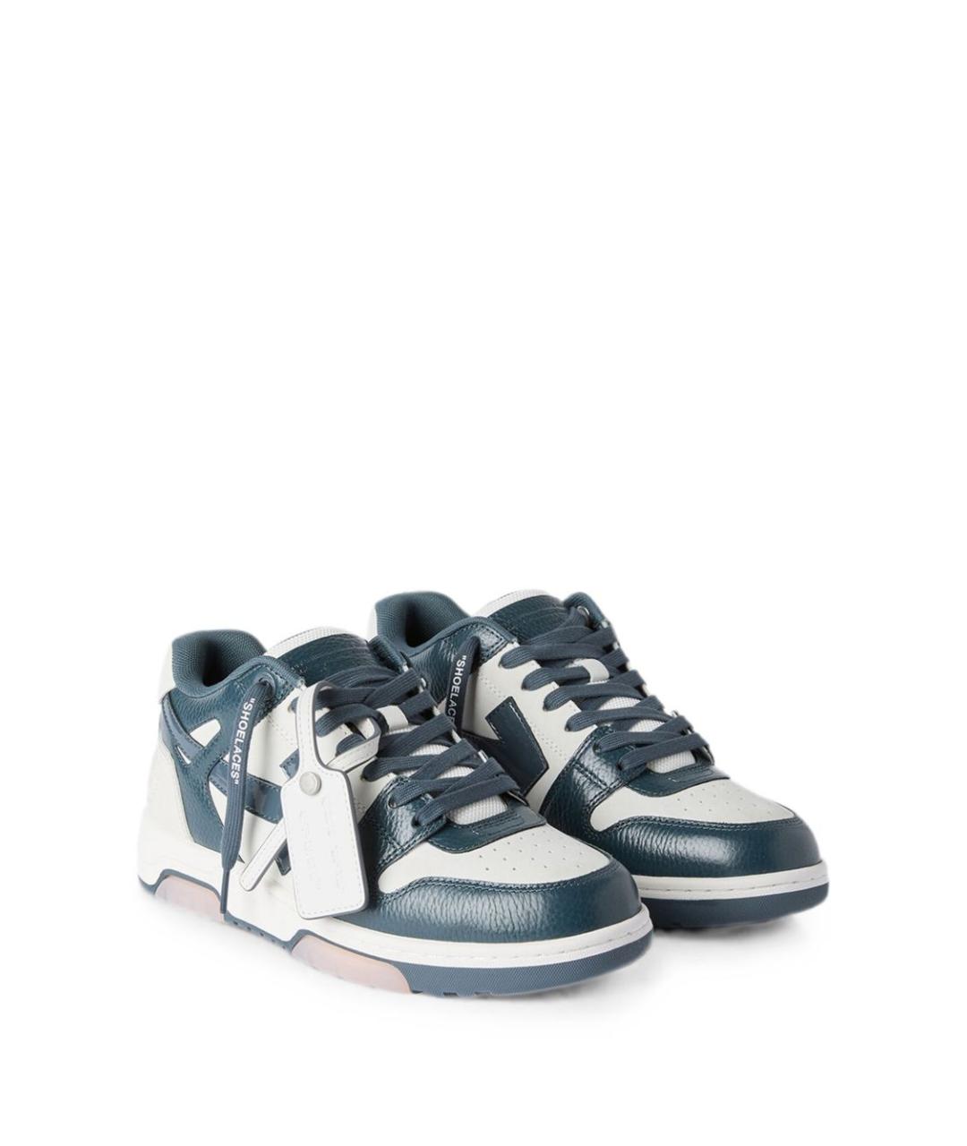 OFF-WHITE Мульти кожаные низкие кроссовки / кеды, фото 3