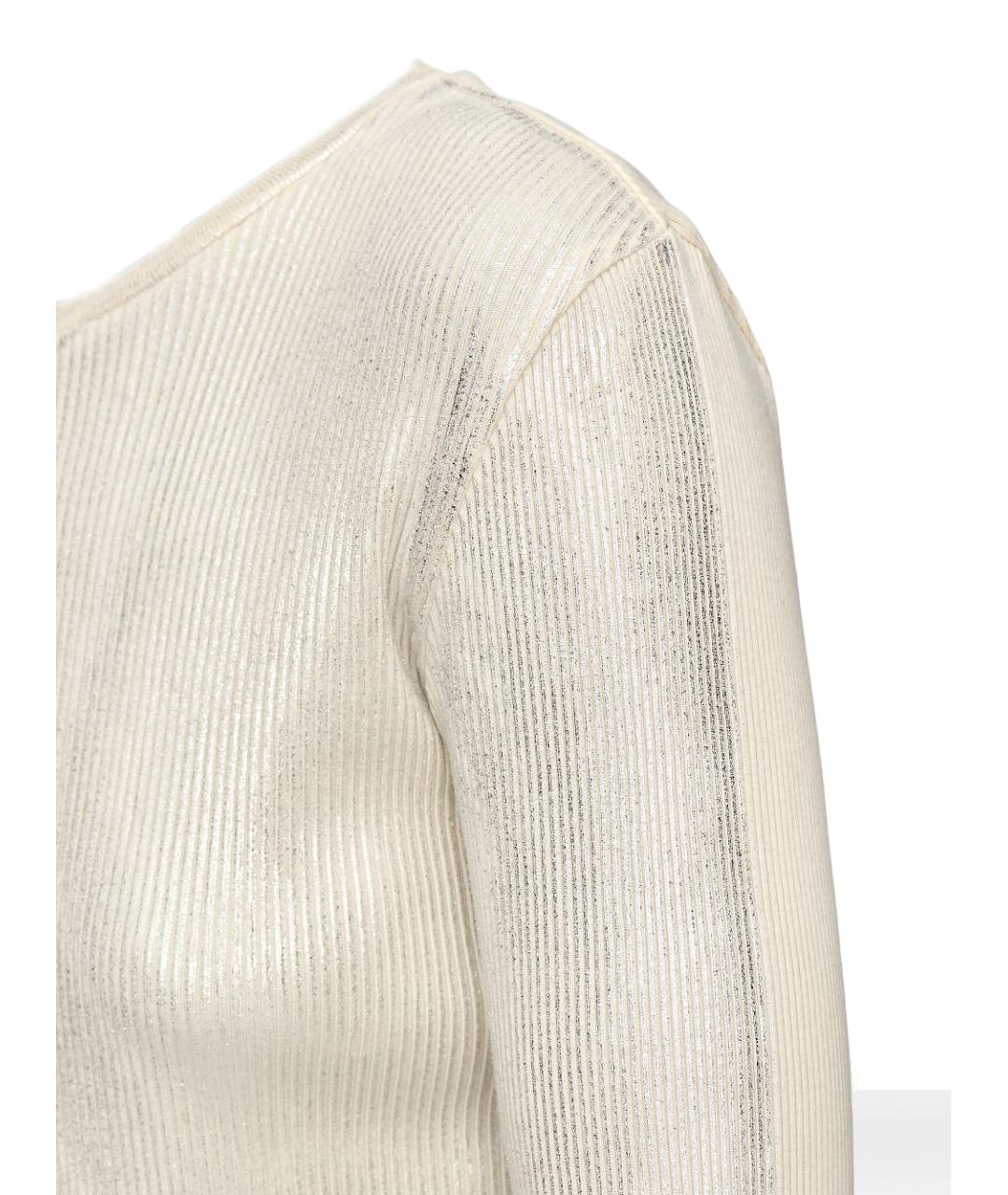 MAISON MARGIELA Бежевый хлопковый джемпер / свитер, фото 3