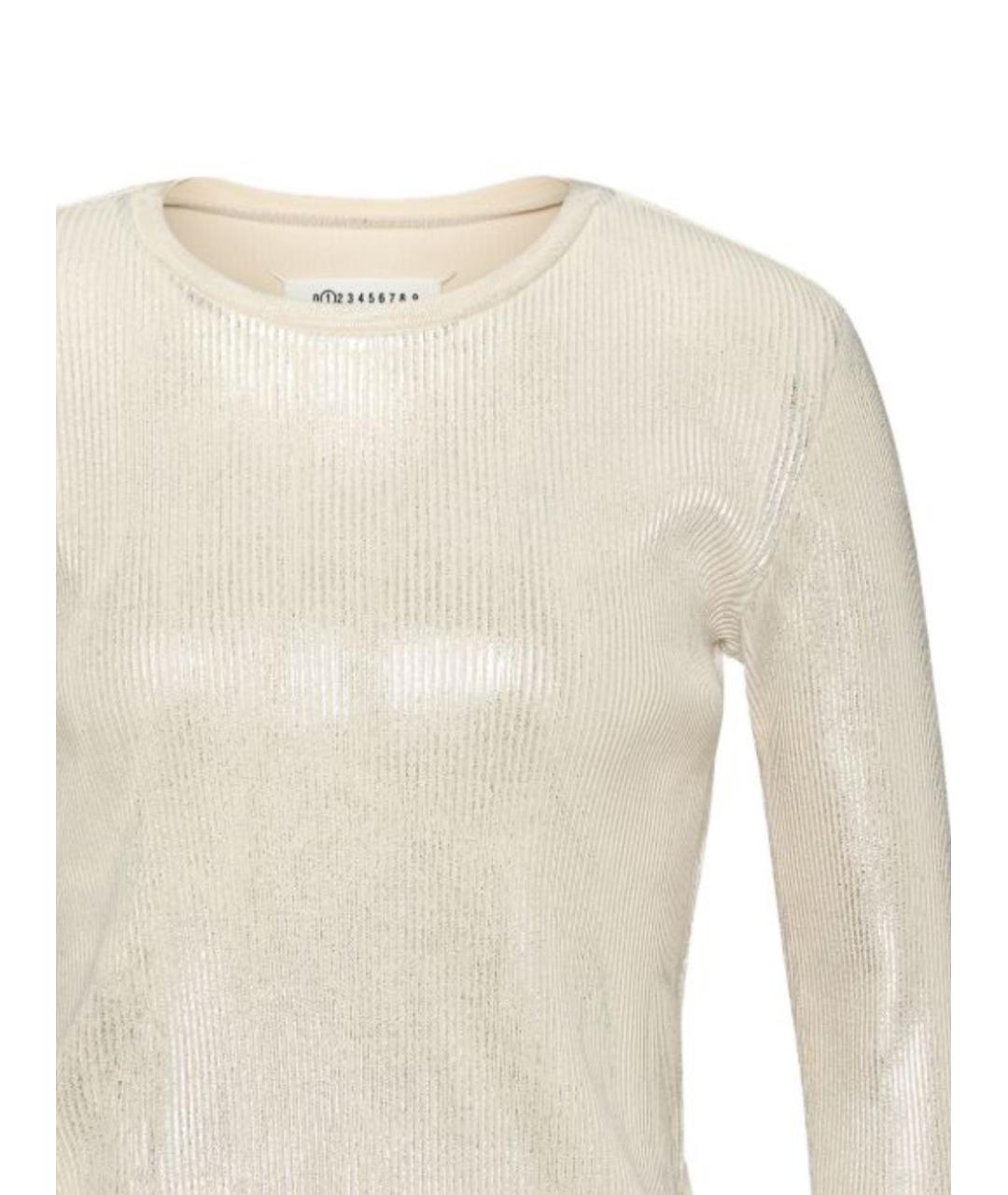 MAISON MARGIELA Бежевый хлопковый джемпер / свитер, фото 5